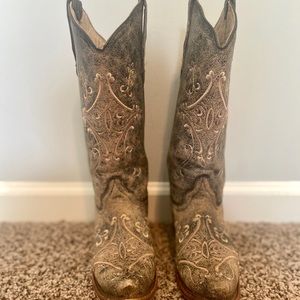 Embroidered cowboy boots